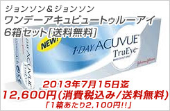 ワンデーアキュビュートゥルーアイ　6箱セット[送料無料]