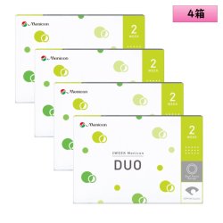 画像1: 【送料無料】メニコン 2ウィーク メニコン Duo デュオ 6枚入り 4箱セット（左右2箱ずつ）＜Menicon Duo／2週間交換型／加入度数+0.50／両目約6ヶ月分＞