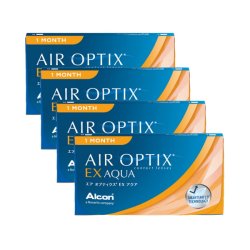 画像1: 日本アルコン　エアオプティクスEX 3枚入 4箱セット＜Air OPTIX EX AQUA／1ヶ月タイプ／マンスリー／ワンマンス＞