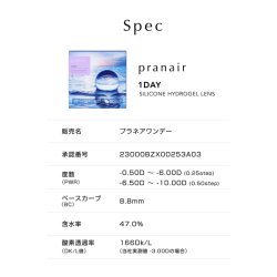 画像2: シンシア　プラネアワンデー 30枚入り 4箱セット＜Sincere pranair 1day／シリコーンハイドロゲル＞