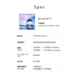 画像7: シンシア　プラネアワンデー 30枚入り 4箱セット＜Sincere pranair 1day／シリコーンハイドロゲル＞