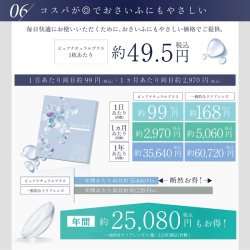 画像5: 粧美堂 Pure Natural PLUS 1day 55% 30枚入 2箱セット（左右1箱ずつ） SHO-BI ピュア ナチュラル プラス ワンデー 高含水レンズ
