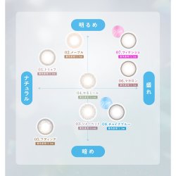 画像11: 【メール便送料無料】PIA　HARNE 10枚入 6箱セット（左右3箱ずつ）  ＜ワンデー カラコン ハルネ／#てんちむカラコン／全8色＞