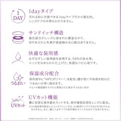 画像9: シード アイコフレ ワンデー UV M マルチステージ 30枚入 1箱  ＜リッチメイク／加入度数+0.75／遠近両用カラコン／両目15日分＞