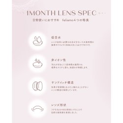 画像11: PIA　feliamo フェリアモ ワンマンス 2枚入 6箱セット（左右3箱ずつ）  【白石麻衣イメージモデル】＜度あり・度なし／1month／1ヶ月タイプ／カラコン／1マンス／マンスリー＞