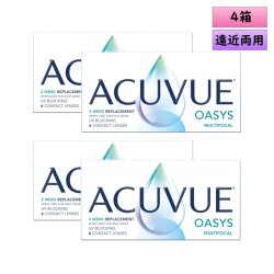 画像1: ジョンソン 2ウィーク アキュビュー オアシス マルチフォーカル 6枚入り 4箱セット(左右2箱ずつ)＜2week oasys multifocal／遠近両用／ジョンソン・エンド・ジョンソン＞