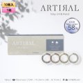 粧美堂 アーティラル ワンデー 58% 10枚入 1箱＜SHOBIDO ARTIRAL 1day water control 58％ UV＆Moist／オフィス・学校バレにくい／着色外径12.6〜13.1mm／着色内径8mm以上／UVカット／高含水／サンドイッチ製法＞