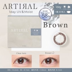 画像3: 粧美堂 アーティラル ワンデー 58% 30枚入 1箱＜大容量パック／SHOBIDO ARTIRAL 1day water control 58％ UV＆Moist／オフィス・学校バレにくい／着色外径12.6〜13.1mm／着色内径8mm以上／UVカット／高含水／サンドイッチ製法＞