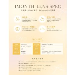 画像25: PIA　feliamo フェリアモ ワンマンス 2枚入 1箱  【白石麻衣イメージモデル】＜度あり・度なし／1month／1ヶ月タイプ／カラコン／1マンス／マンスリー＞