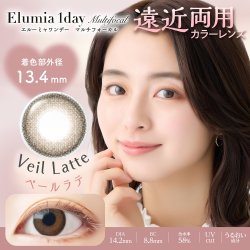 画像3: アイレ エルーミャワンデー マルチフォーカル  10枚入 1箱＜Aire Elumia 1day Multifocal／遠近両用カラコン／1日交換型／加入度数+0.75・+1.50／UVカット／高含水／ポスト投函＞