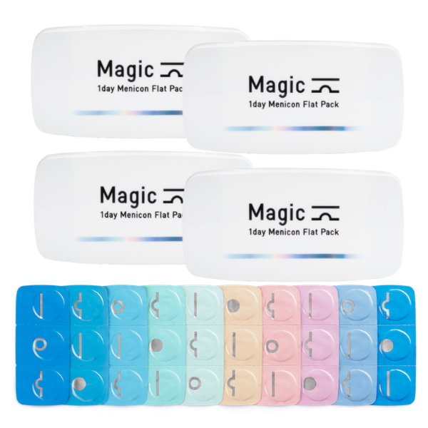 画像1: 【送料無料】メニコン magic 30枚入り 4箱セット（ワンデー マジック） (1)