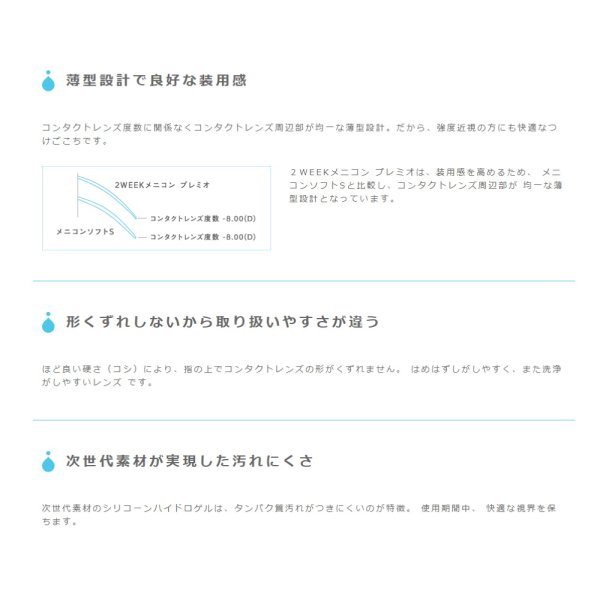 画像3: 【送料無料】メニコン 2week　プレミオ　6枚入り　4箱セット (3)