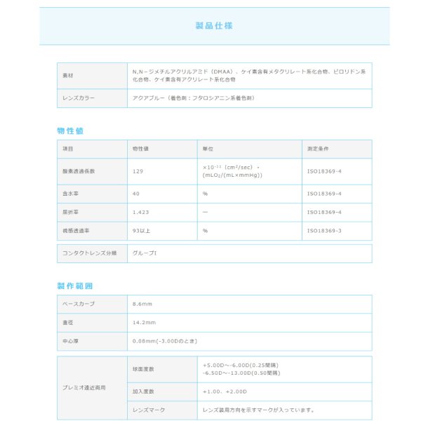 画像5: 【送料無料】メニコン 2week プレミオ 遠近両用 6枚入り 1箱 (5)