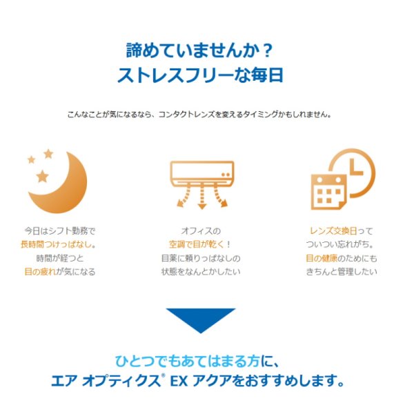 画像4: 日本アルコン エアオプティクスEXアクア3枚入 2箱セット＜Air OPTIX EX AQUA／1ヶ月タイプ／マンスリー／ワンマンス＞ (4)