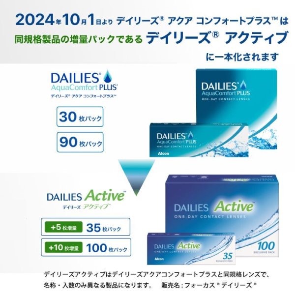 画像2: アルコン デイリーズ アクティブ 100枚入り 4箱セット<左右2箱ずつ/DAILIES Active/ワンデーコンタクトレンズ> (2)