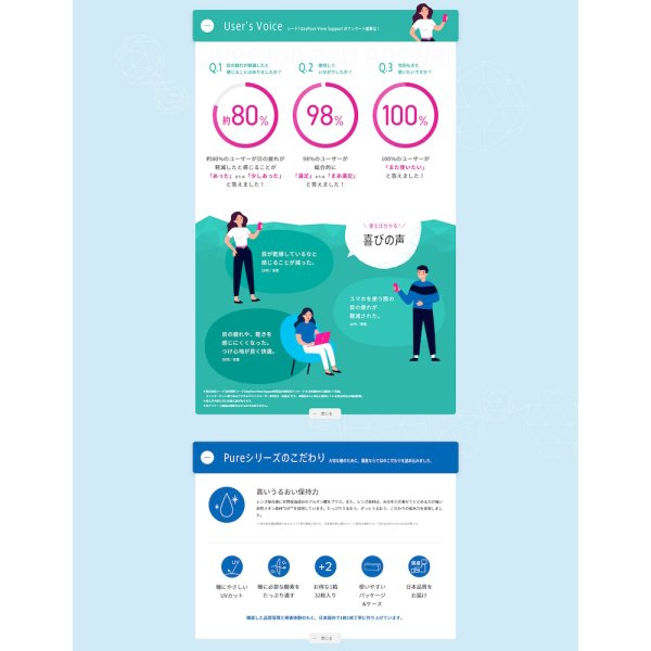 画像6: シード ワンデーピュア ビューサポート 32枚入 6箱セット(左右3箱ずつ) <SEED 1day Pure ViewSupport/加入度数+0.50/近くを見続ける目をサポート/毎日がんばる現代人の瞳に> (6)