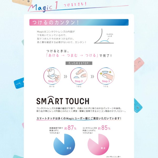 画像3: 【送料無料】メニコン magic 30枚入り 6箱(ワンデー マジック) (3)