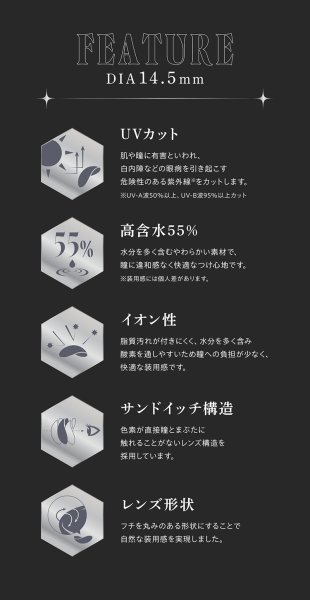 画像14: PIA RESAY 10枚入 2箱セット(左右1箱ずつ) <リセイ/ワンデー/カラコン/サークルレンズ/せいせい(田向星華)プロデュース・イメモ/度あり・度なし> (14)