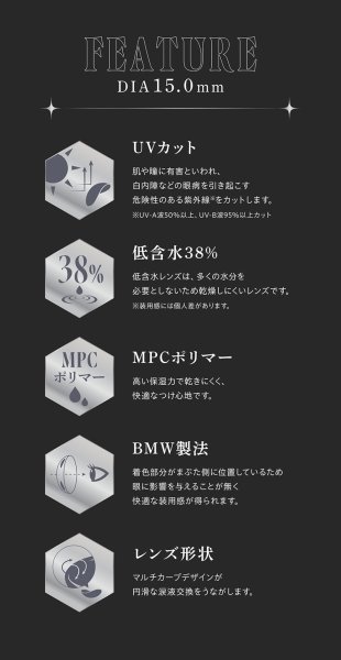 画像13: PIA RESAY 10枚入 10箱セット(左右5箱ずつ) <リセイ/ワンデー/カラコン/サークルレンズ/せいせい(田向星華)プロデュース・イメモ/度あり・度なし> (13)