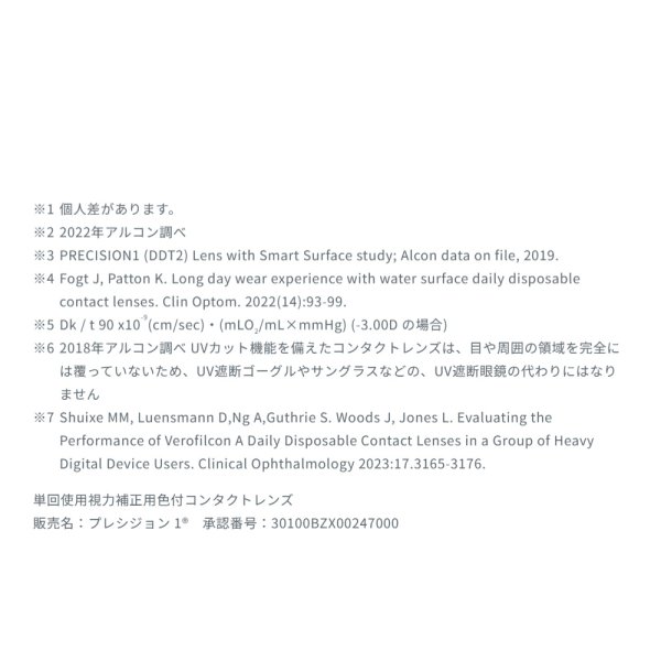 画像7: アルコン プレシジョン ワン 乱視用 90枚入 ボリュームパック 1箱 ＜ ワンデーコンタクトレンズ ／ ALCON PRECISION1 ／ Toric ／ Astigmatism ＞ (7)