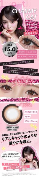 画像11: PIA RESAY ワンマンス 2枚入 1箱 ＜リセイ／マンスリー／カラコン／サークルレンズ／せいせい(田向星華)プロデュース・イメモ／度あり・度なし／1Month／1ヶ月タイプ＞ (11)