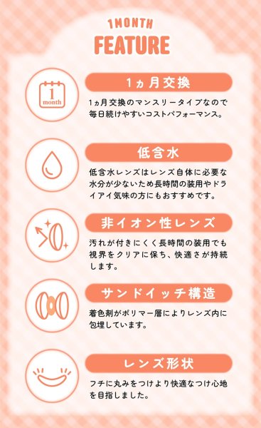 画像15: PIA chapun シャプン ワンマンス 2枚入 2箱セット（左右1箱ずつ） 度あり・度なし【齊藤なぎさイメージモデル】 ＜1month／1ヶ月タイプ／カラコン／1マンス／マンスリー／Fixing lens／回らない太フチ水光レンズ／なーたん＞ (15)